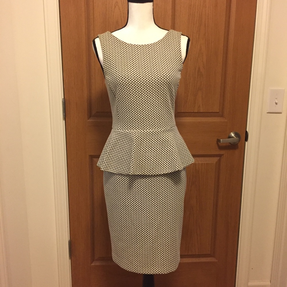 Banana Republic sleeveless peplum dress